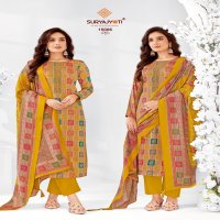 SURYAJYOTI KALKI VOL 15 NECK EMBROIDERY WORK 3PCS SALWAR SUITS