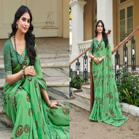 kiyra saree pratigya georgette fancy attractive saree with blouse