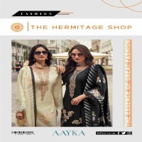 aayka by the hermitage embroidery work lawn cotton suits