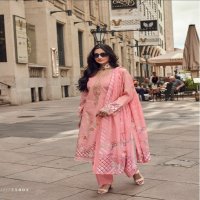 aayka by the hermitage embroidery work lawn cotton suits