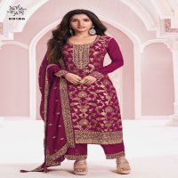 vinay kuleesh nidhi fancy jacquard chinon suits for ladies