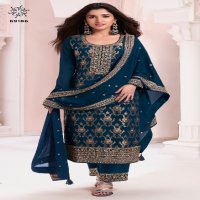 vinay kuleesh nidhi fancy jacquard chinon suits for ladies