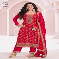 vinay kuleesh nidhi fancy jacquard chinon suits for ladies
