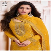 vinay kuleesh nidhi fancy jacquard chinon suits for ladies