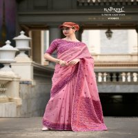 Rajpath Prajanya Wholesale Soft Linen Cotton With Minakri Work Festive Sarees