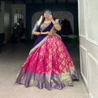 Aawiya 2034 Wholesale Jacquard Silk Lehenga Choli