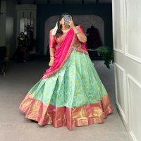 Aawiya 2034 Wholesale Jacquard Silk Lehenga Choli