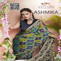 Vallabhi Ashmika Vol-1 Wholesale Brasso Fabrics Ethnic Sarees