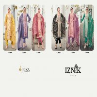 Ibiza Iznik Vol-4 Wholesale Pure Simar Muslin With Handwork Salwar Suits