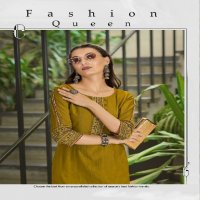 Kadlee Aarvi Wholesale Viscose Weaving Long Kurtis