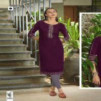 Kadlee Aarvi Wholesale Viscose Weaving Long Kurtis