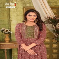 Dee Cee Nila Wholesale Flared Long Feeding Kurtis