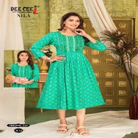 Dee Cee Nila Wholesale Flared Long Feeding Kurtis