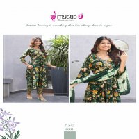 Mystic 9 Pooja Vol-6 Wholesale Aliya Cut Kurti With Pant And Dupatta