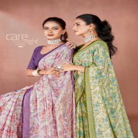 kiyra saree prisha foil printed chiffon brasso saree collection