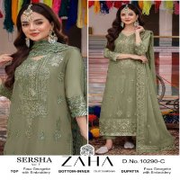 zaha sersha vol 7 georgette modern pakistani salwar kameez material