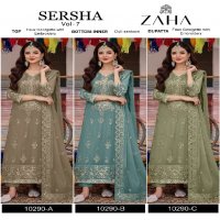 zaha sersha vol 7 georgette modern pakistani salwar kameez material