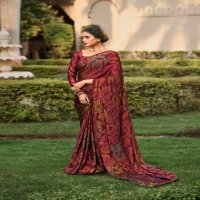 kashvi creation vallabhi moss brasso regular wear saree wholesaler