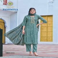 Passion Tree Pashmina Vol-1 Wholesale Straight Kurti With Pant And Dupatta