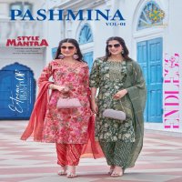 Passion Tree Pashmina Vol-1 Wholesale Straight Kurti With Pant And Dupatta