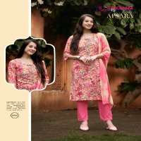 Poonam Apsara Wholesale Pure Heavy Reyon Foil Kurtis With Pant And Dupatta