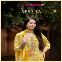 Poonam Apsara Wholesale Pure Heavy Reyon Foil Kurtis With Pant And Dupatta