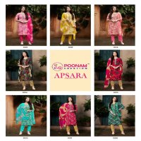 Poonam Apsara Wholesale Pure Heavy Reyon Foil Kurtis With Pant And Dupatta