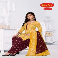 Baalar Bandhni Patiyala Wholesale Pure Cotton Patiyala Dress Material