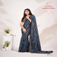 kiyra sarika classic look major georgette saree with blouse