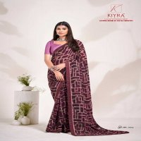 kiyra sarika classic look major georgette saree with blouse