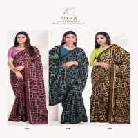 kiyra sarika classic look major georgette saree with blouse