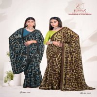 kiyra sarika classic look major georgette saree with blouse