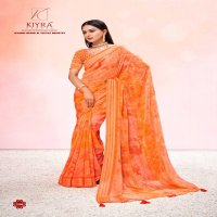 rangat by kiyra major casual wear printed georgette saree