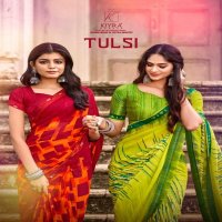 tulsi by kiyra major georgette colourful saree collection