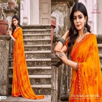 tulsi by kiyra major georgette colourful saree collection