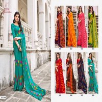 tulsi by kiyra major georgette colourful saree collection