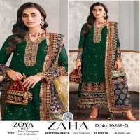 zoya vol 3 by zaha 10289 exclusive design modern pakistani dress material