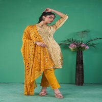 Seamore Rim Zeem Wholesale Women Kurta With Pant And Dupatta