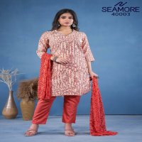 Seamore Rim Zeem Wholesale Women Kurta With Pant And Dupatta