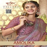 Vallabhi Amolika Wholesale Brasso With Swarovski Work Sarees