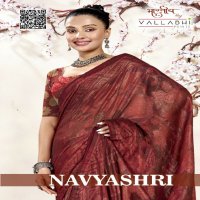 Vallabhi Navyashri Wholesale Brasso Fabrics Indian Sarees