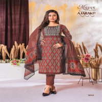 MAYUR CREATION AJARAKH VOL 3 COTTON THREAD WORK READYMADE 3PCS SET
