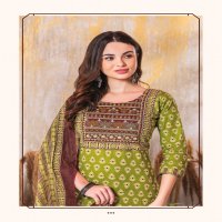 MAYUR CREATION AJARAKH VOL 3 COTTON THREAD WORK READYMADE 3PCS SET