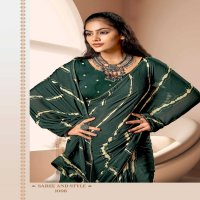 amrita by kashvi creation dull moss women indian saree exports