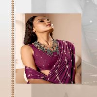 amrita by kashvi creation dull moss women indian saree exports