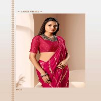 amrita by kashvi creation dull moss women indian saree exports