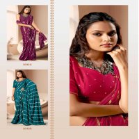 amrita by kashvi creation dull moss women indian saree exports