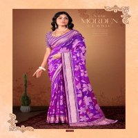 kiyra saanvi attractive colour print brasso saree for women