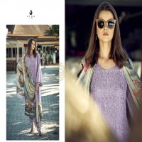 lavender AIQA lifestyle musline solid design premium pakistani dress material