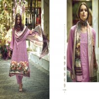 lavender AIQA lifestyle musline solid design premium pakistani dress material